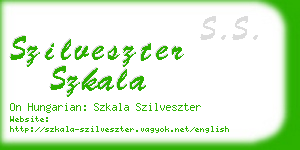 szilveszter szkala business card